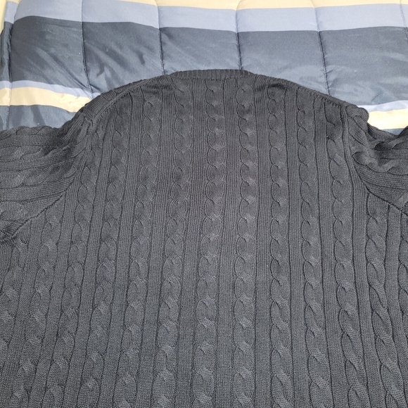 Polo Ralph Lauren Sweater- Men's Big & Tall Size 4XLT- Navy Blue - Picture 6 of 8